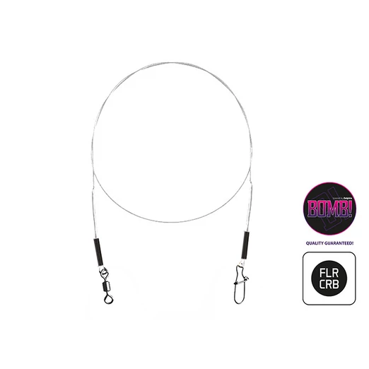 Delphin BOMB! forgóval és kapoccsal 2db/15cm/5kg fluorokarbon előke