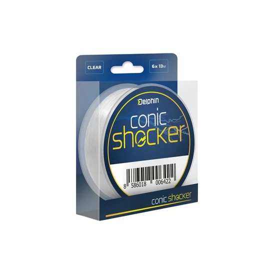 Delphin Conic SHOCKER 6x13m 0,26mm-0,45mm elvékonyodó monofil távdobó monofil előkezsinórzsinór