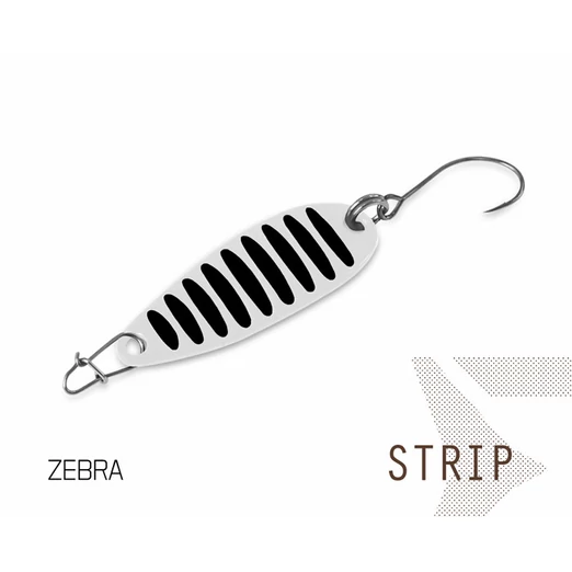 Delphin STRIP 7,5g ZEBRA hook #10 villantó