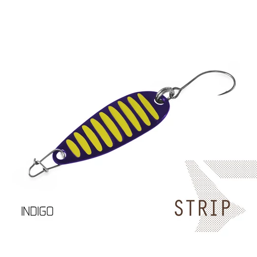 Delphin STRIP 7,5g INDIGO hook #10 villantó
