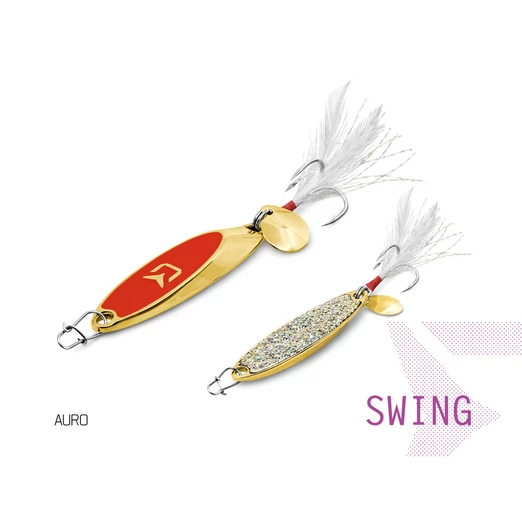 Delphin SWING 15g AURO hook #6 villantó