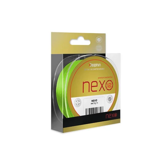 Delphin Nexo 12 1300m 0,16mm 24,2lbs fluo zöld fonott zsinór