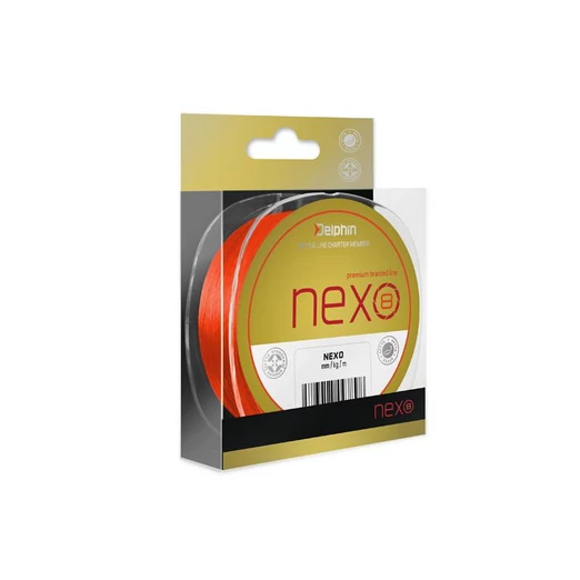 Delphin Nexo 8 1300m 0,10mm 13,6lbs fluo narancs fonott zsinór