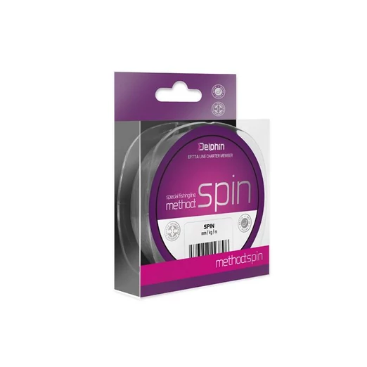 Delphin Method Spin szürke 0,16mm 5,3lbs 300m monofil zsinór