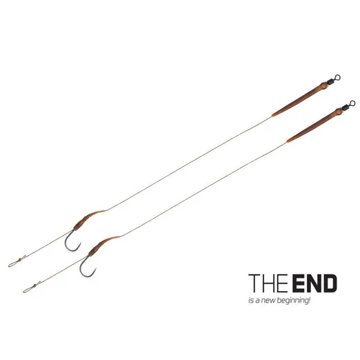 Delphin The End Boilie 20cm/25lbs/#4 2db horgos előke