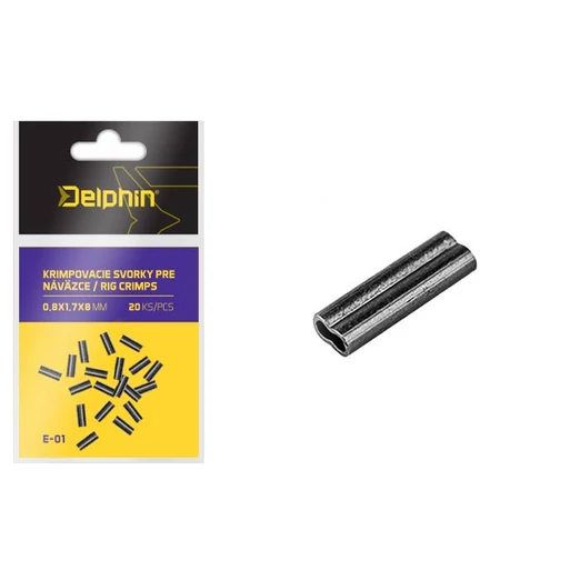 Delphin 1,2*2,6*8mm 20db, roppantó (krimpelő) cső
