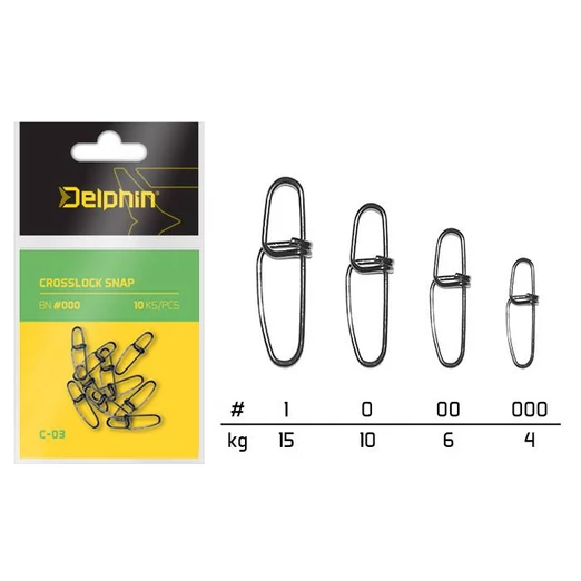Delphin Crosslock snap C-03 BN/000 kapocs 10db