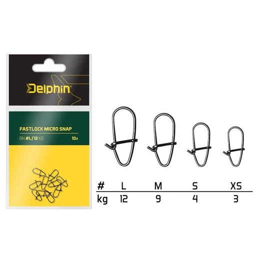 Delphin Fastlock micro snap S/4kg 10db