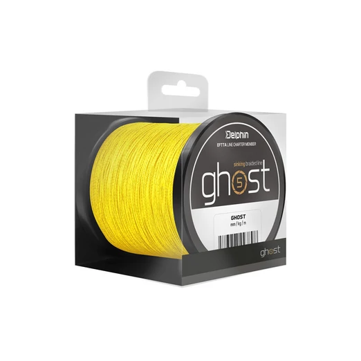 Delphin GHOST 4+1 sárga 0,16mm 8,2kg 300m fonott zsinór