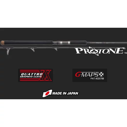 Graphiteleader Protone 20 Gptns-62-4 Fast 1,88m Max220g spinning pergető bot