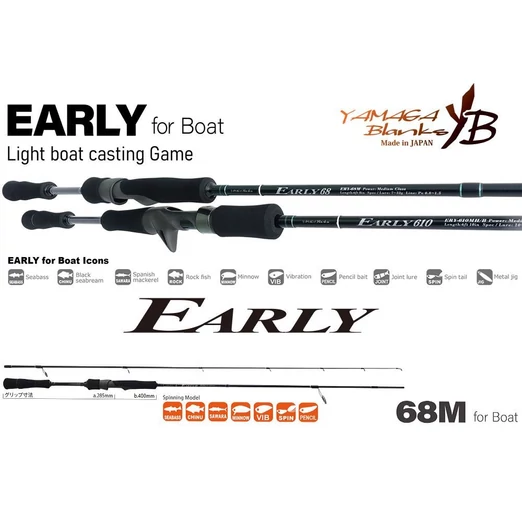 Yamaga Blanks Early Boat 68M 2,05m 7-32g pergető horgászbot