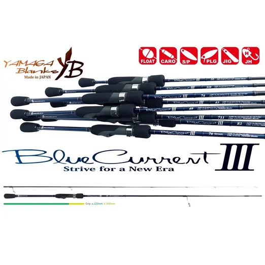 Yamaga Blanks Blue Current III 82 2,495m 2-20g pergető horgászbot