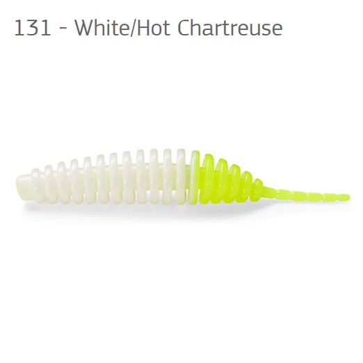 FishUp Tanta White/Hot Chartreuse 2,5 (61mm), color:131, 8db; plasztik csali