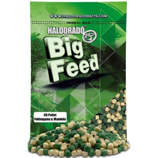 Haldorádó Big Feed C6 pellet 900g Fokhagyma - Mandula
