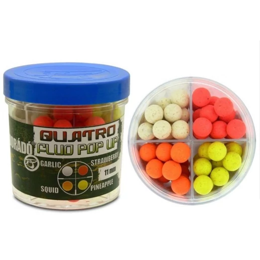 Haldorádó Quatro fluo pop-up boilies 50g 11mm