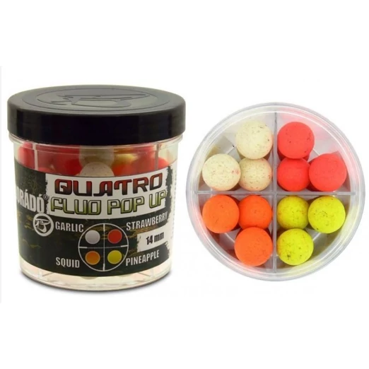 Haldorádó Quatro fluo pop-up boilies 50g 14mm