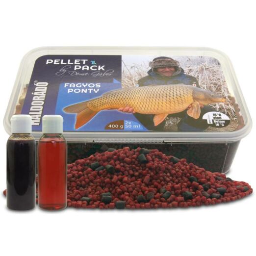 Pellet Pack By Döme Gábor - Fagyos Ponty 400g pellet, 50ml aroma