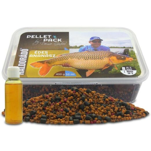 Pellet Pack By Döme Gábor - Édes Ananász 400g pellet, 50ml aroma