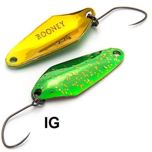 Nories Masukuroto Rooney 29mm 1.8g #052 kanál villantó (Impact Green)