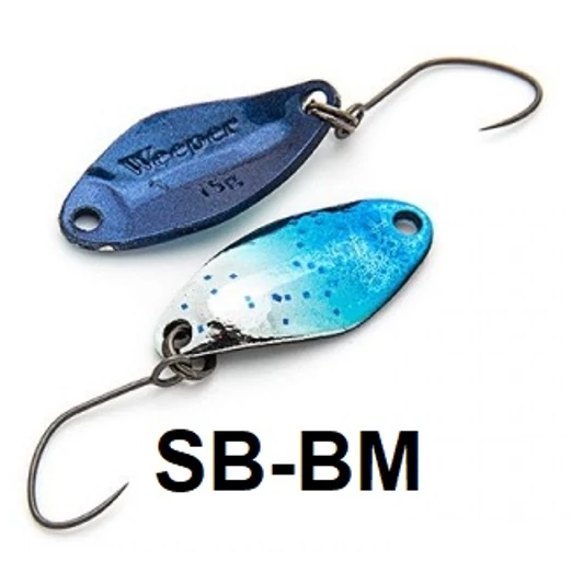 Nories Masukuroto Weeper 23mm 1.5g #067 kanál villantó (Silberblau / Blau-metallic)