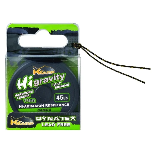K-Karp Dyna Tex Hi-Gravity 10 m 45 lb camou fonott előkezsinór