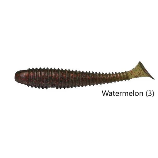 Rapture Ribbed Swing Shad 7cm watermelon 12db plasztik csali