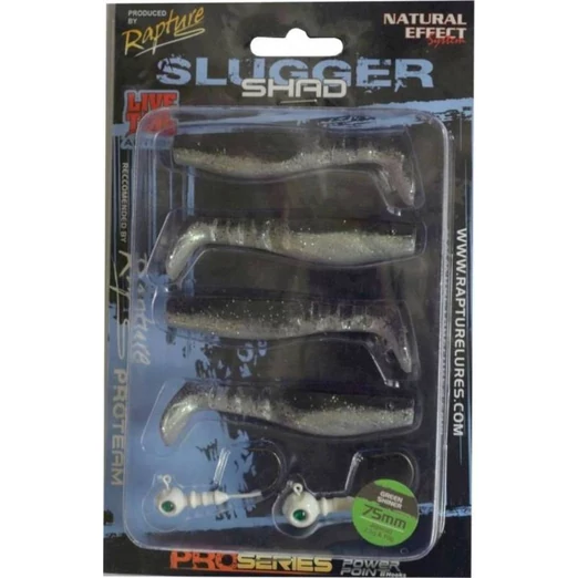 Rapture Slugger Shad Set 75geen Shiner 4+2db/csg, műcsali szett