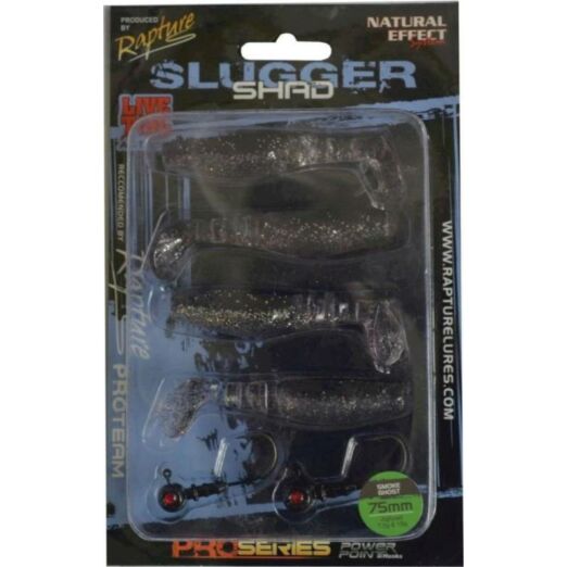 Rapture Slugger Shad Set 75 Smoke Ghost 4+2db/csg, műcsali szett