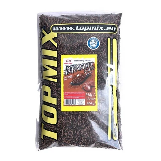 Top Mix Dynamic Carp etető pellet 800g Máj