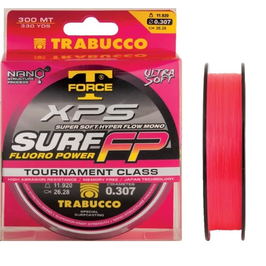 Trabucco T-Force Xps Surf Fluoro Power 300m 0,20mm monofil zsinór