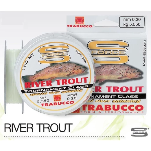 Trabucco S-Force Spin-River Trout 150m 0,22mm monofil zsinór