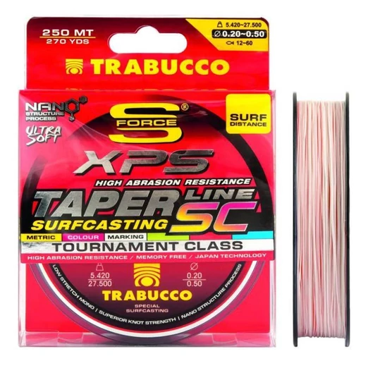 Trabucco Taper Line SC Surfcasting 250m 0,50-0,20mm elvékonyodó monofil zsinór