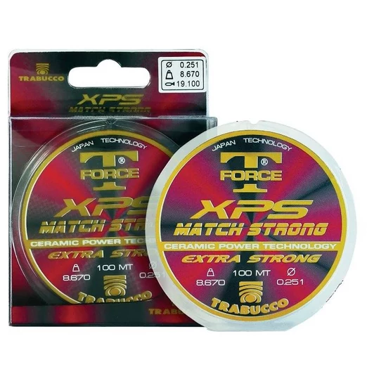 Trabucco T-Force Xps Match Strong 25m 0,14mm monofil előkezsinór