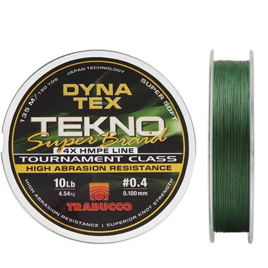 Trabucco Dyna-Tex Tekno Super Braid 135 m 0,128mm  fonott zsinór