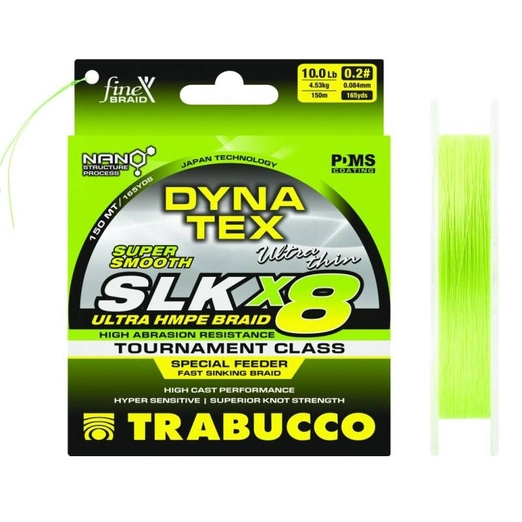 Trabucco Dyna-Tex SLK X8 Special Feeder Sinking 150m 0,10 mm süllyedő fonott zsinór