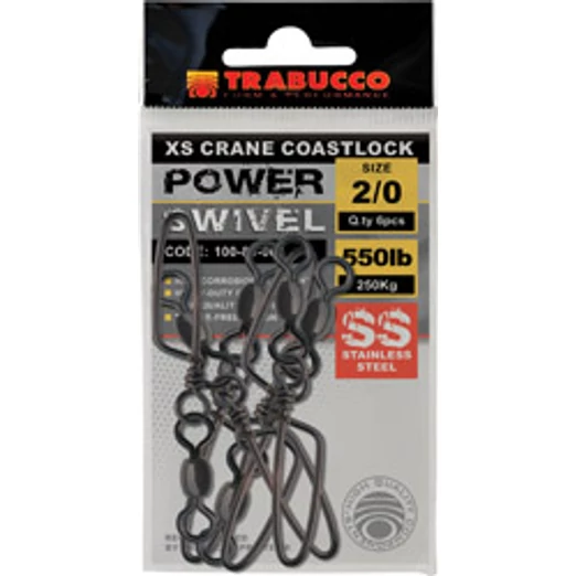 Trabucco Ss X-Strong Crane W/Coastlock Snap 8db 01 forgókapocs