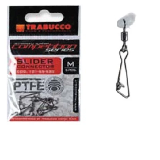 Trabucco Slider Connector teflon 5 db M teflonos csúszó úszórögzítő