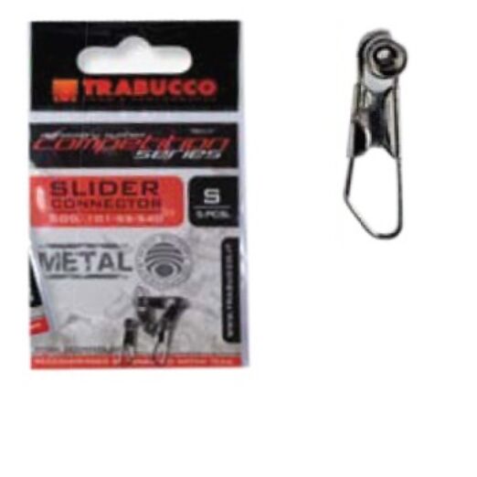 Trabucco Slider Connector Metal 5 db S fémbetétes csúszó úszórögzítő