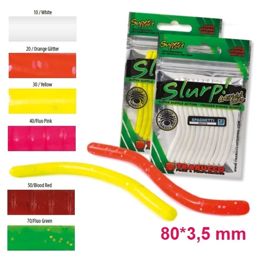Trabucco Slurp Bait Spaghetti Fluo pink lágygumi csali