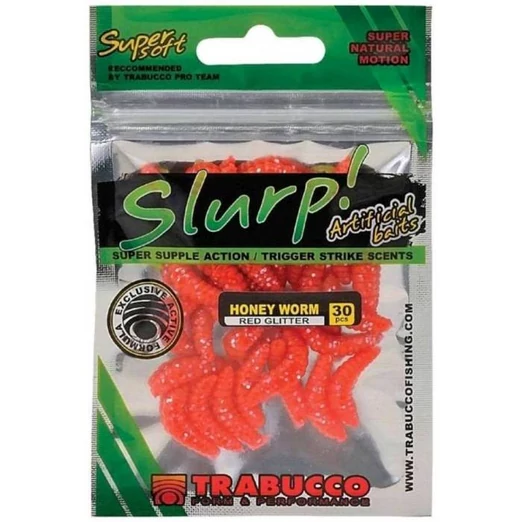 Trabucco Slurp Bait Honey Worm XL 25 db Re, műméhlárva
