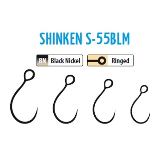 Trabucco Shinken Hooks S-55Blm Bn #6 10db szakáll nélküli horog