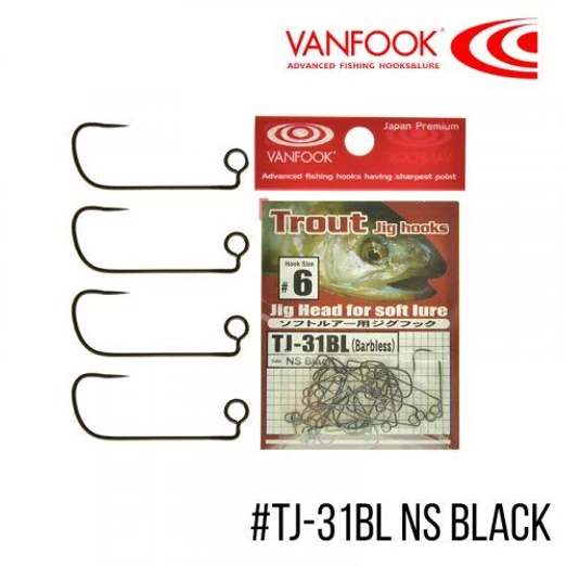 Vanfook Trout Jig szakáll nélküli horog 06 25 db/csg