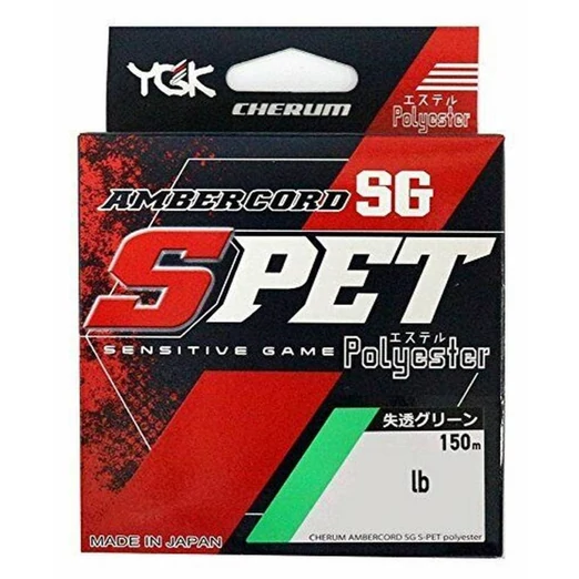 YGK Cherum Ambercode S-PET 150 m 0,117mm  (0,5PE) 2,5 lb  zöld poliészter zsinór
