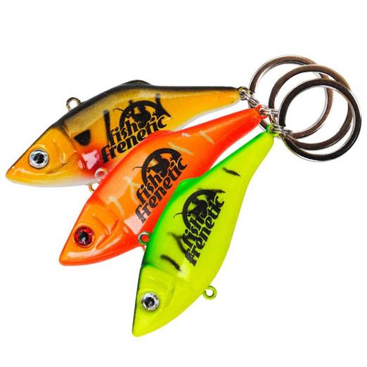 Frenetic kulcstartó wobbler 6,5cm fekete-sárga