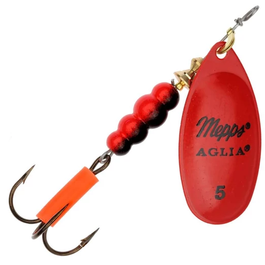 Mepps Aglia Fluo Nr. 5 Piros 13g körforgó villantó