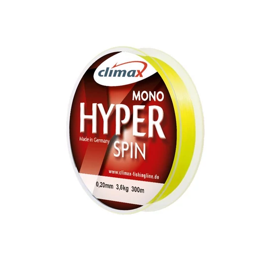 Climax Hyper Spinning Fluo Yellow 150m 0.25mm fluorocarbon bevonatos monofil zsinór