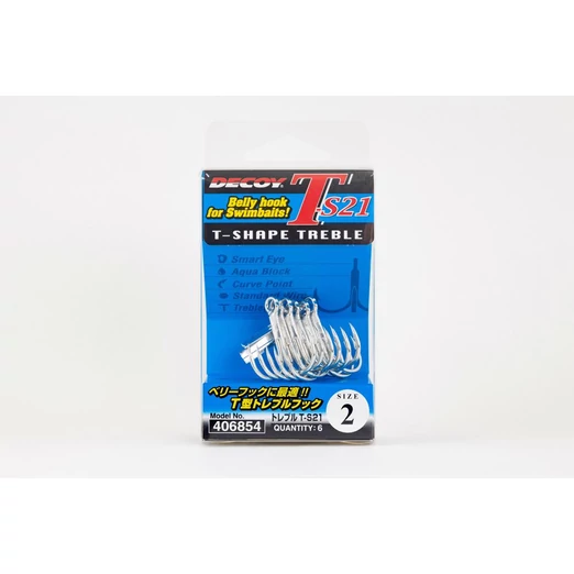 Decoy T-S21 Belly Hook #1/0 hármas horog 4 db/csg