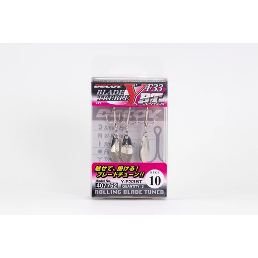 Decoy Spinner Blade Y-F33BT #4 hármas horog 2 db/csg