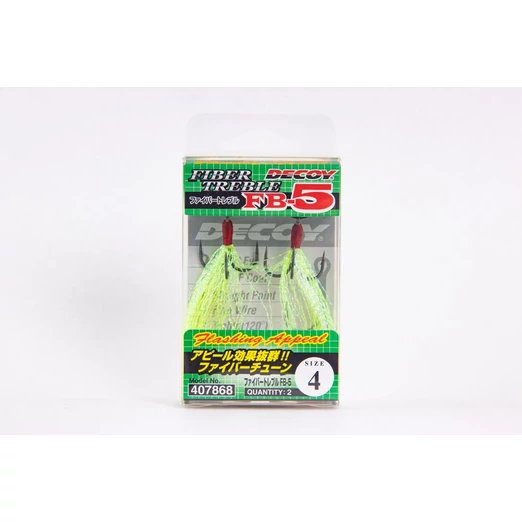 Decoy Fiber Teaser FB-5 #8 hármas horog 2 db/csg