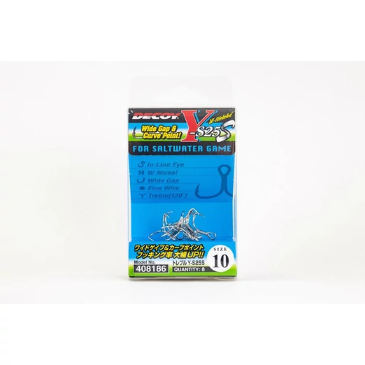 Decoy Y-S25S Saltwater Game #12 hármas horog 8 db/csg